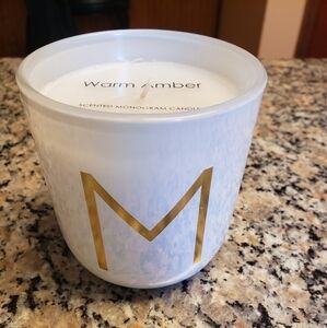 Monogrammed scented candle